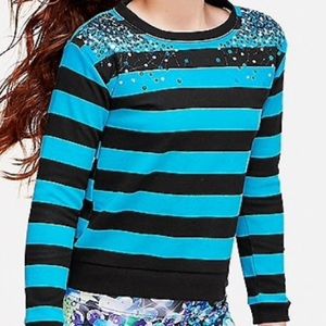🔥NWT Justice Striped Sweater